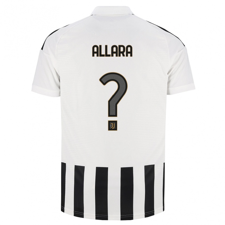 ילדים כדורגל Lorenzo Allara #0 שחור לבן חום ג'רזי ביתית 2026/27