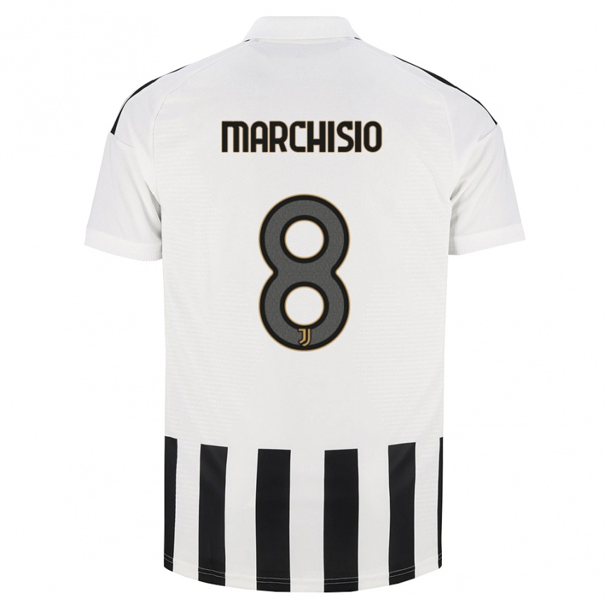 ילדים כדורגל Davide Marchisio #8 שחור לבן חום ג'רזי ביתית 2026/27
