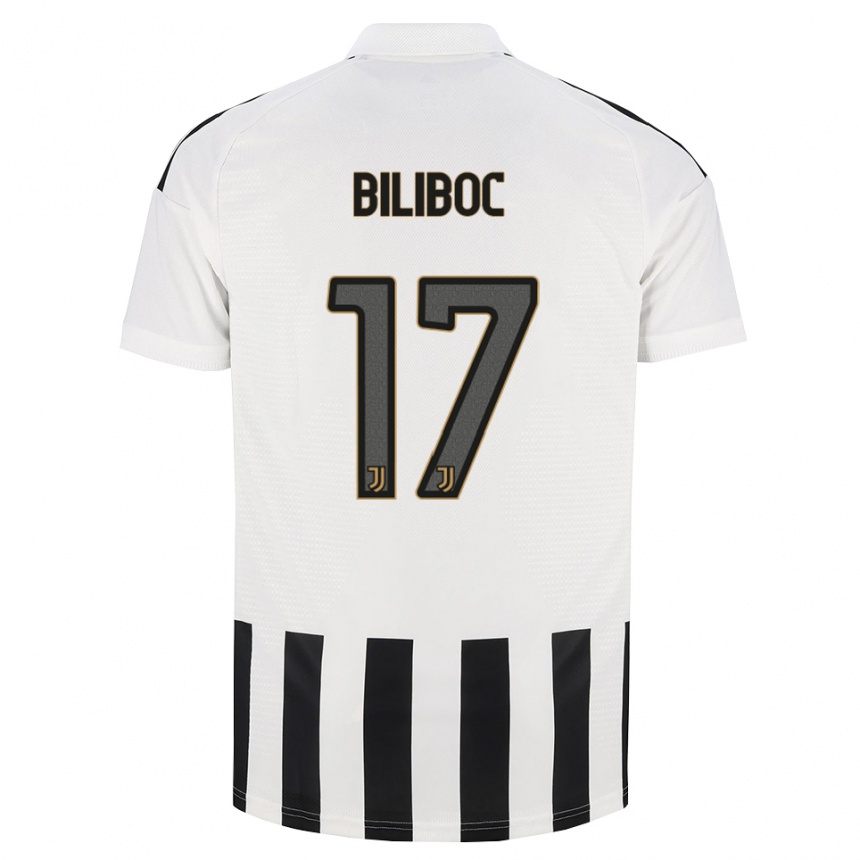 ילדים כדורגל Lorenzo Biliboc #17 שחור לבן חום ג'רזי ביתית 2026/27 ילדים כדורגל Lorenzo Biliboc #17 שחור לבן חום ג'רזי ביתית 2026/27