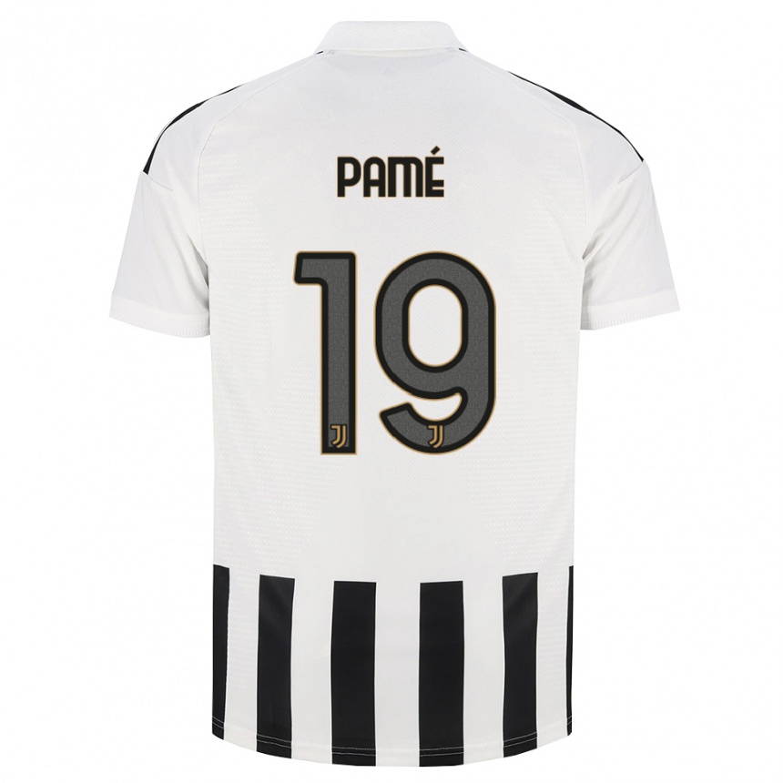 ילדים כדורגל Mamadou Pamé #19 שחור לבן חום ג'רזי ביתית 2026/27
