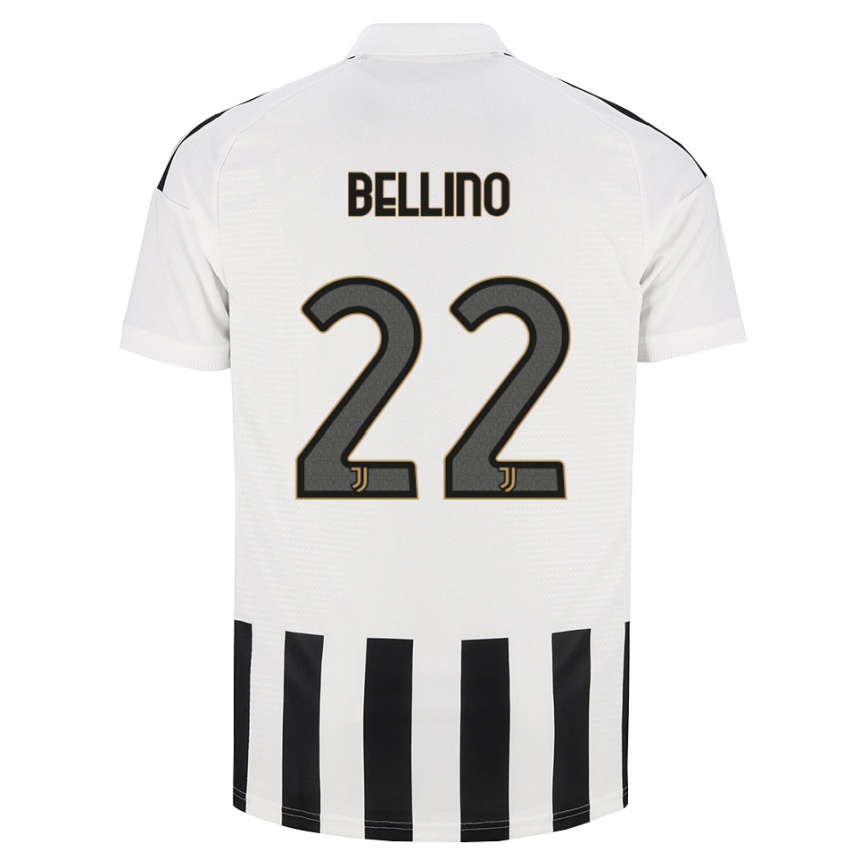 ילדים כדורגל Filippo Bellino #22 שחור לבן חום ג'רזי ביתית 2026/27 ילדים כדורגל Filippo Bellino #22 שחור לבן חום ג'רזי ביתית 2026/27