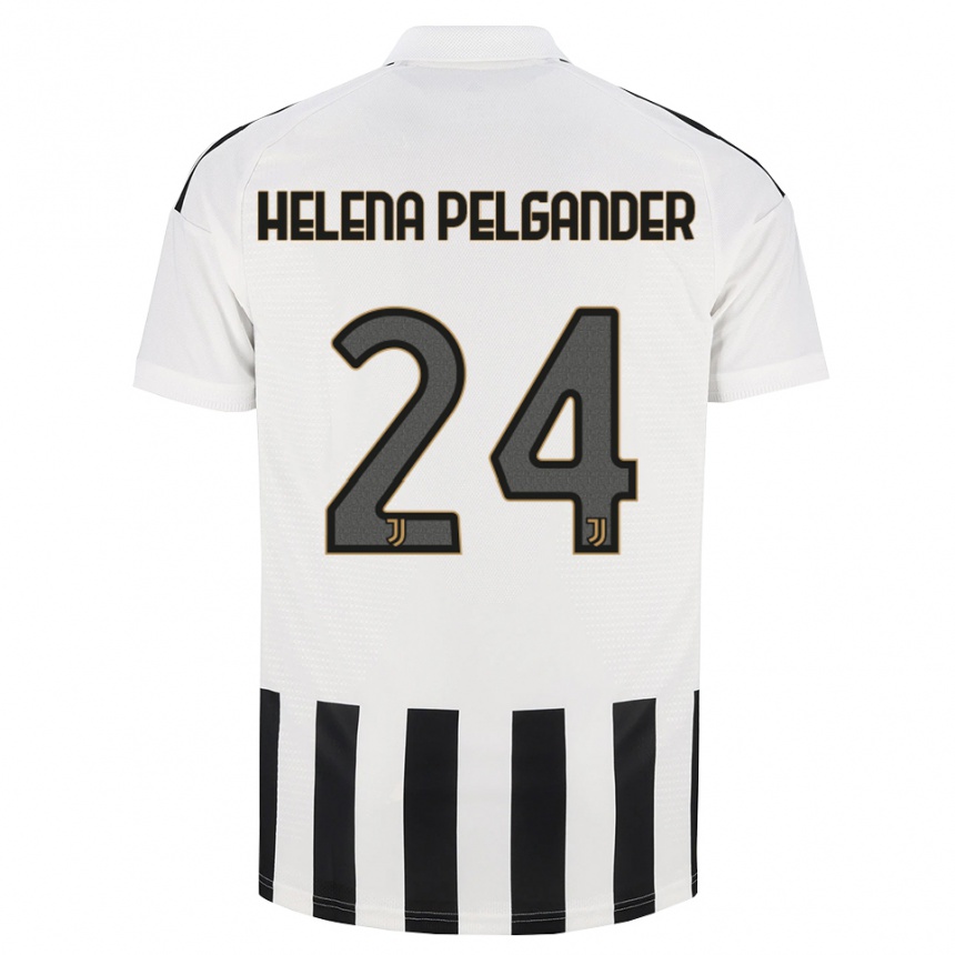 ילדים כדורגל Elsa Helena Pelgander #24 שחור לבן חום ג'רזי ביתית 2026/27