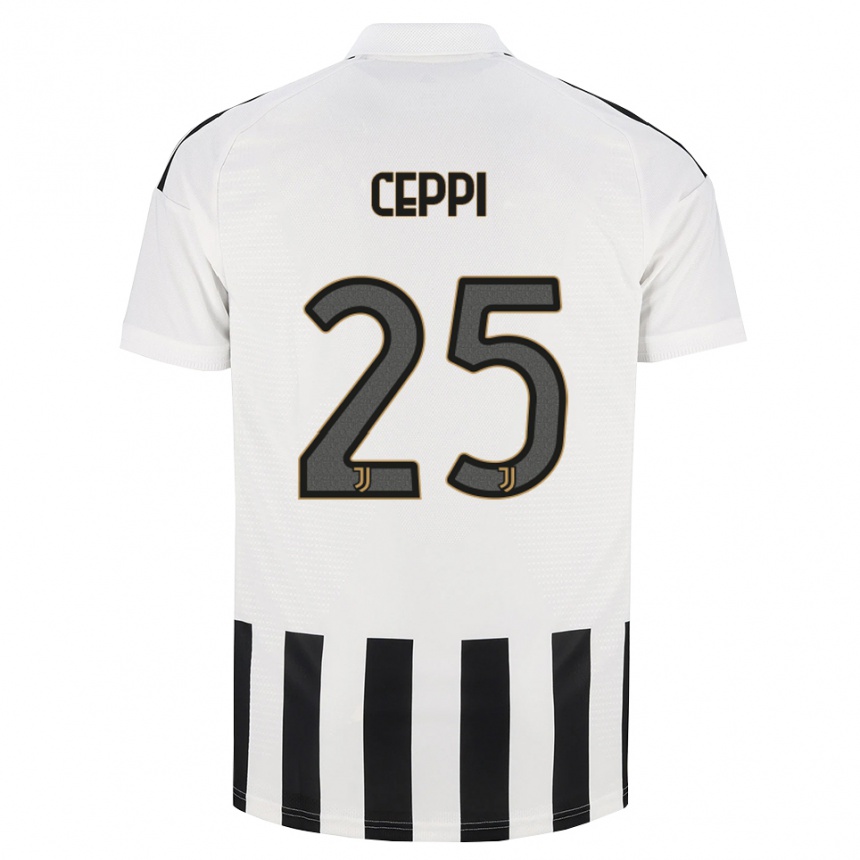 ילדים כדורגל Paolo Ceppi #25 שחור לבן חום ג'רזי ביתית 2026/27