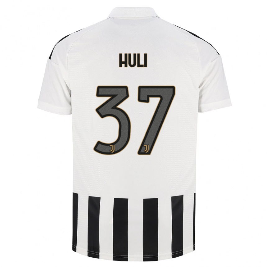 ילדים כדורגל Raffaele Huli #37 שחור לבן חום ג'רזי ביתית 2026/27