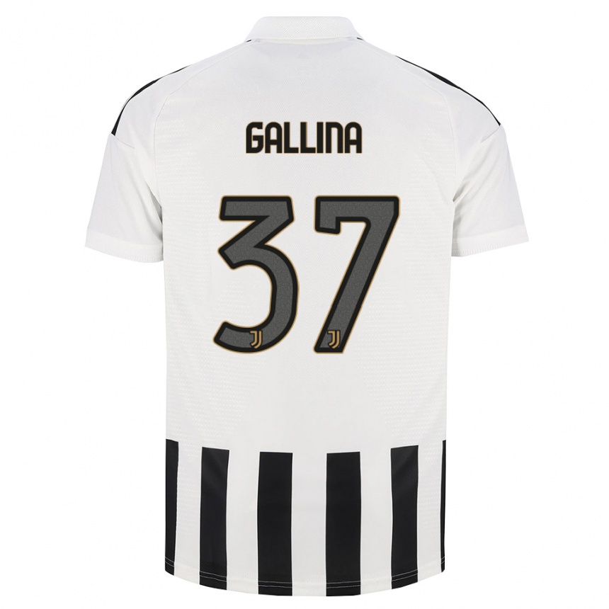ילדים כדורגל Arianna Gallina #37 שחור לבן חום ג'רזי ביתית 2026/27