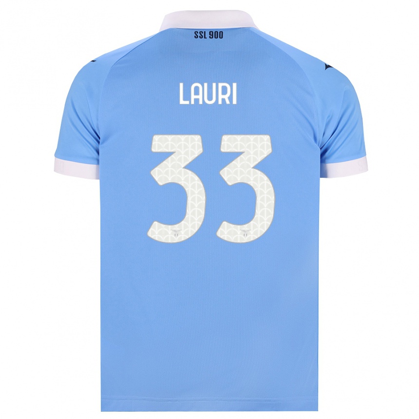 ילדים כדורגל Giacomo Lauri #33 כחול שמיים שחור לבן ג'רזי ביתית 2026/27 ילדים כדורגל Giacomo Lauri #33 כחול שמיים שחור לבן ג'רזי ביתית 2026/27