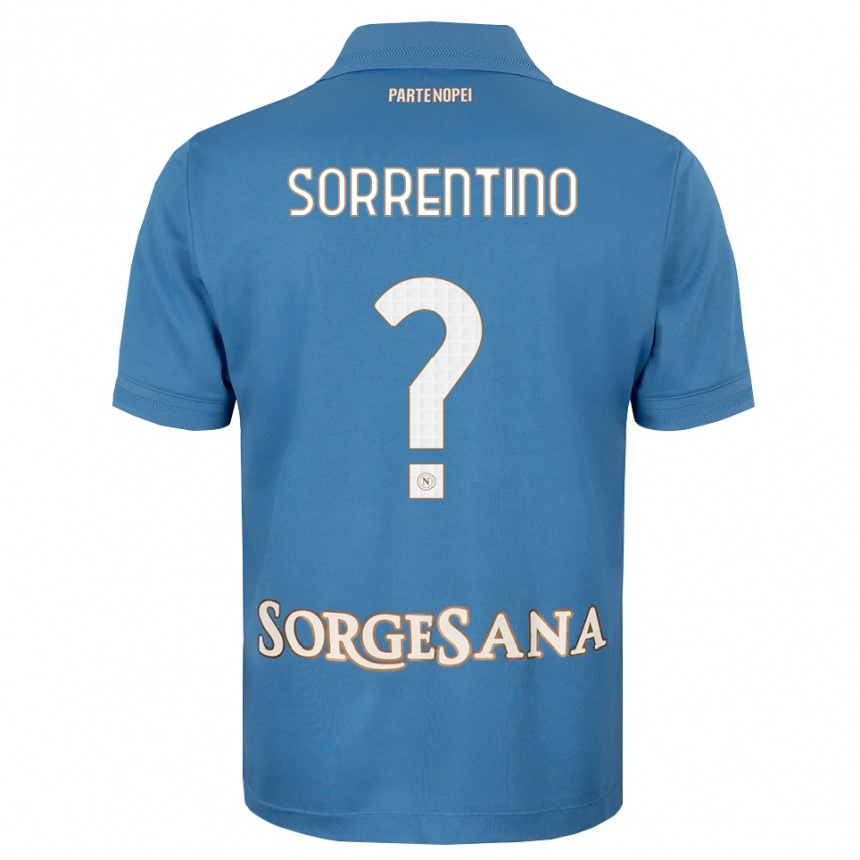 ילדים כדורגל Andrea Sorrentino #0 כחול ערפיח לבן ג'רזי ביתית 2026/27 ילדים כדורגל Andrea Sorrentino #0 כחול ערפיח לבן ג'רזי ביתית 2026/27