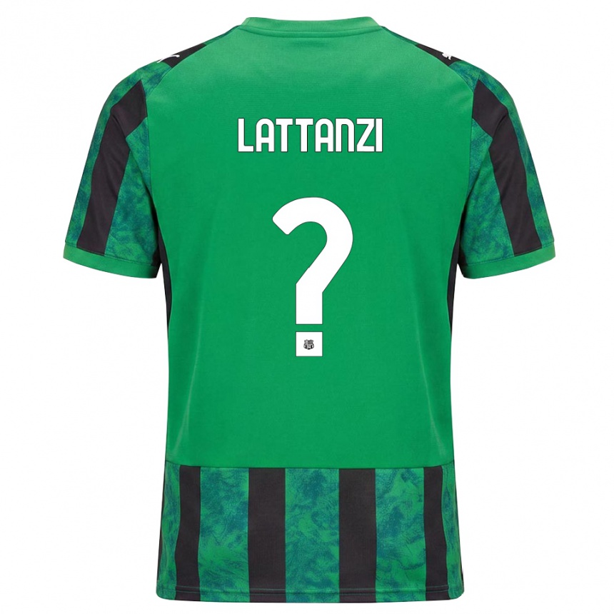 ילדים כדורגל Luca Lattanzi #0 ירוק שחור לבן ג'רזי ביתית 2026/27