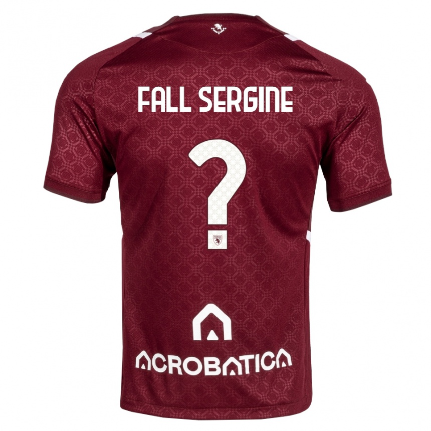 ילדים כדורגל Fallou Fall Sergine #0 בורדו לבן ג'רזי ביתית 2026/27 ילדים כדורגל Fallou Fall Sergine #0 בורדו לבן ג'רזי ביתית 2026/27