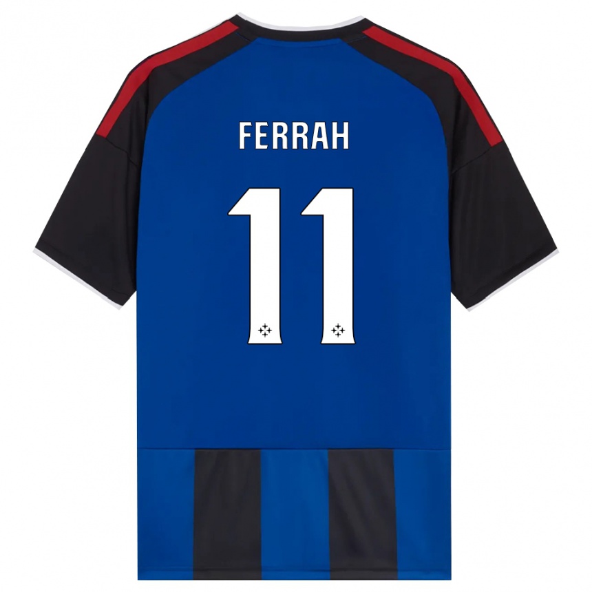 ילדים כדורגל Ichem Ferrah #11 כחול שחור אדום לבן ג'רזי ביתית 2026/27