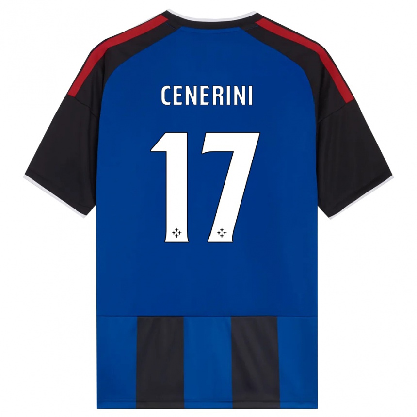 ילדים כדורגל Marco Cenerini #17 כחול שחור אדום לבן ג'רזי ביתית 2026/27