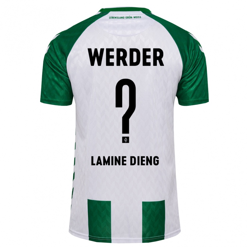 ילדים כדורגל Mamadou Lamine Dieng #0 ירוק לבן ג'רזי ביתית 2026/27