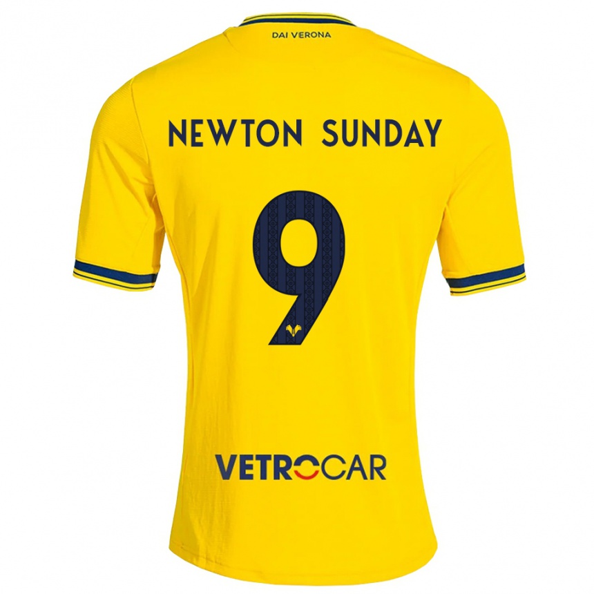 ילדים כדורגל Eloghosa Newton Sunday #9 צהוב אדום הרחק ג'רזי 2026/27 ילדים כדורגל Eloghosa Newton Sunday #9 צהוב אדום הרחק ג'רזי 2026/27