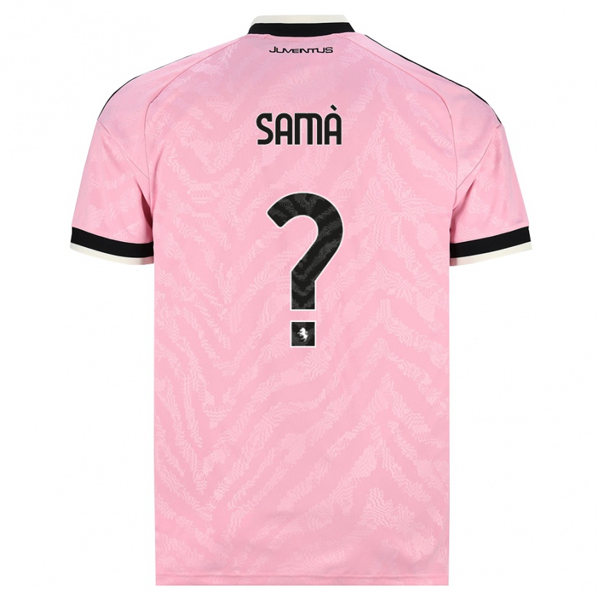 ילדים כדורגל Alberto Samà #0 ורוד שחור הרחק ג'רזי 2026/27