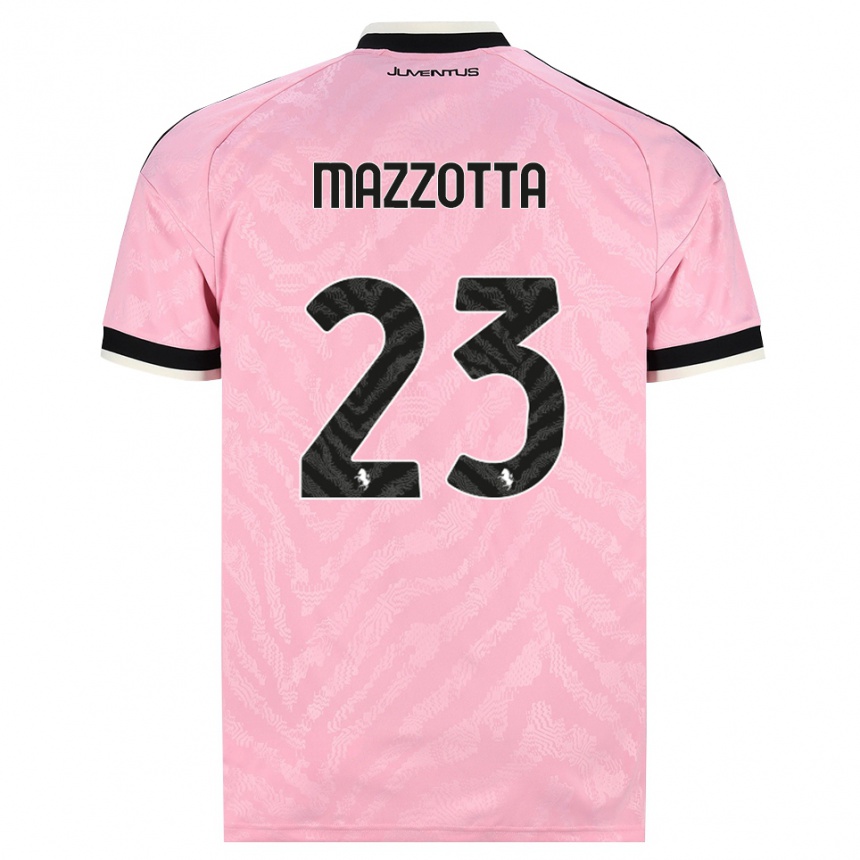 ילדים כדורגל Raphael Mazzotta #23 ורוד שחור הרחק ג'רזי 2026/27