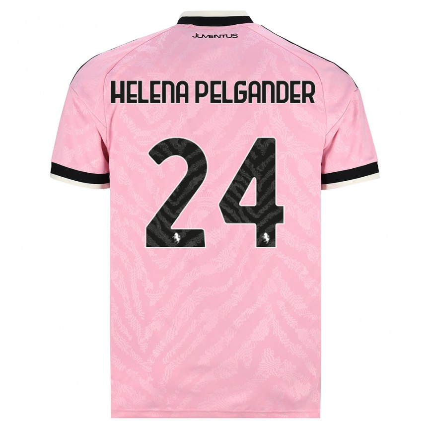 ילדים כדורגל Elsa Helena Pelgander #24 ורוד שחור הרחק ג'רזי 2026/27