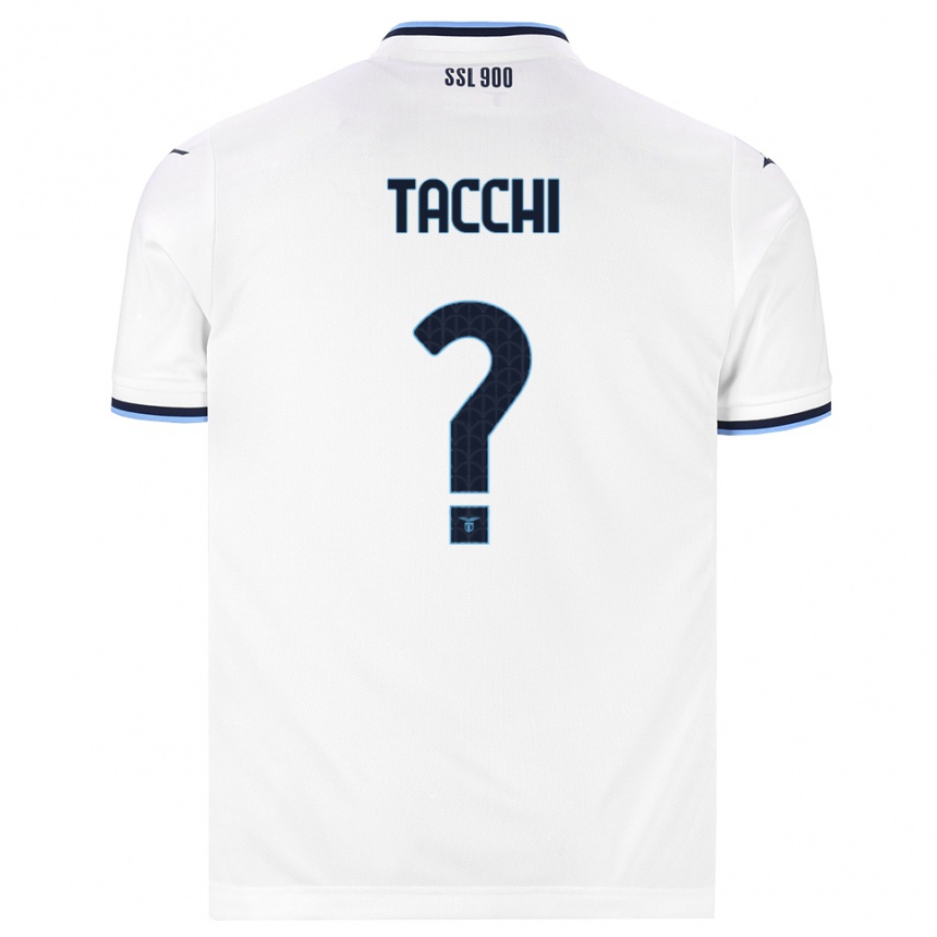 ילדים כדורגל Andrea Tacchi #0 לבן כחול כהה הרחק ג'רזי 2026/27