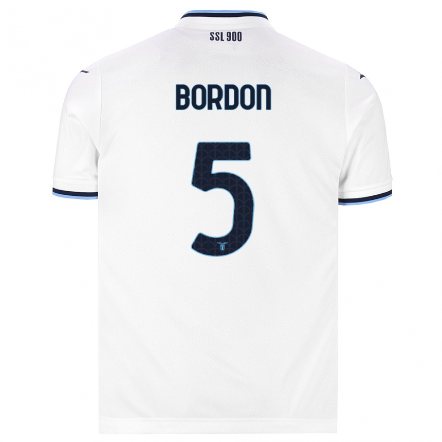 ילדים כדורגל Ricardo Bordon #5 לבן כחול כהה הרחק ג'רזי 2026/27