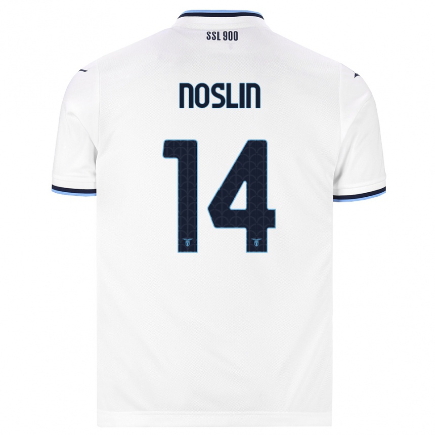 ילדים כדורגל Tijjani Noslin #14 לבן כחול כהה הרחק ג'רזי 2026/27 ילדים כדורגל Tijjani Noslin #14 לבן כחול כהה הרחק ג'רזי 2026/27