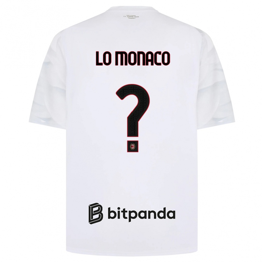 ילדים כדורגל Kevin Lo Monaco #0 לבן אדום שחור הרחק ג'רזי 2026/27