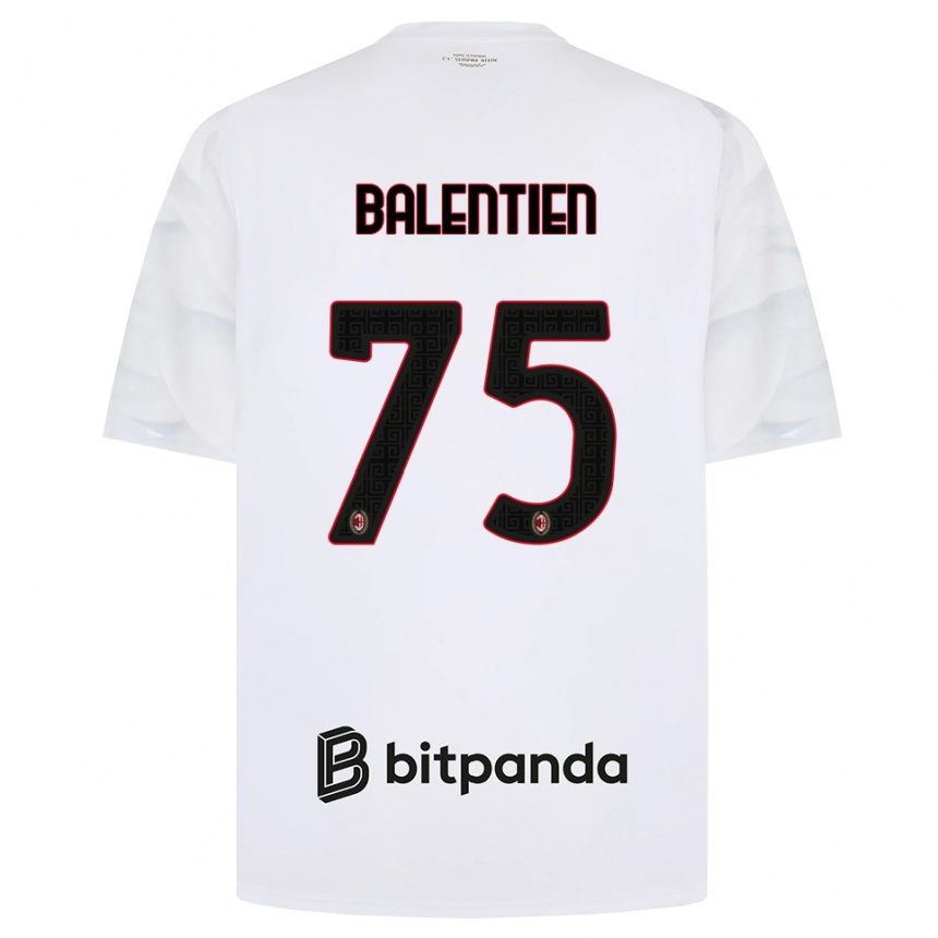 ילדים כדורגל Cheveyo Balentien #75 לבן אדום שחור הרחק ג'רזי 2026/27