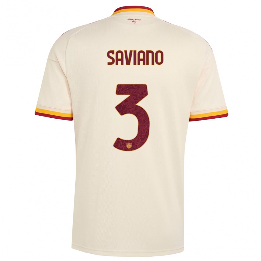 ילדים כדורגל Giuseppe Saviano #3 שמפניה אדום צהוב הרחק ג'רזי 2026/27 ילדים כדורגל Giuseppe Saviano #3 שמפניה אדום צהוב הרחק ג'רזי 2026/27