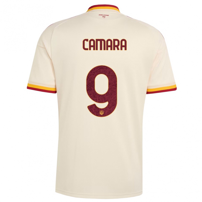 ילדים כדורגל Mandjou Camara #9 שמפניה אדום צהוב הרחק ג'רזי 2026/27