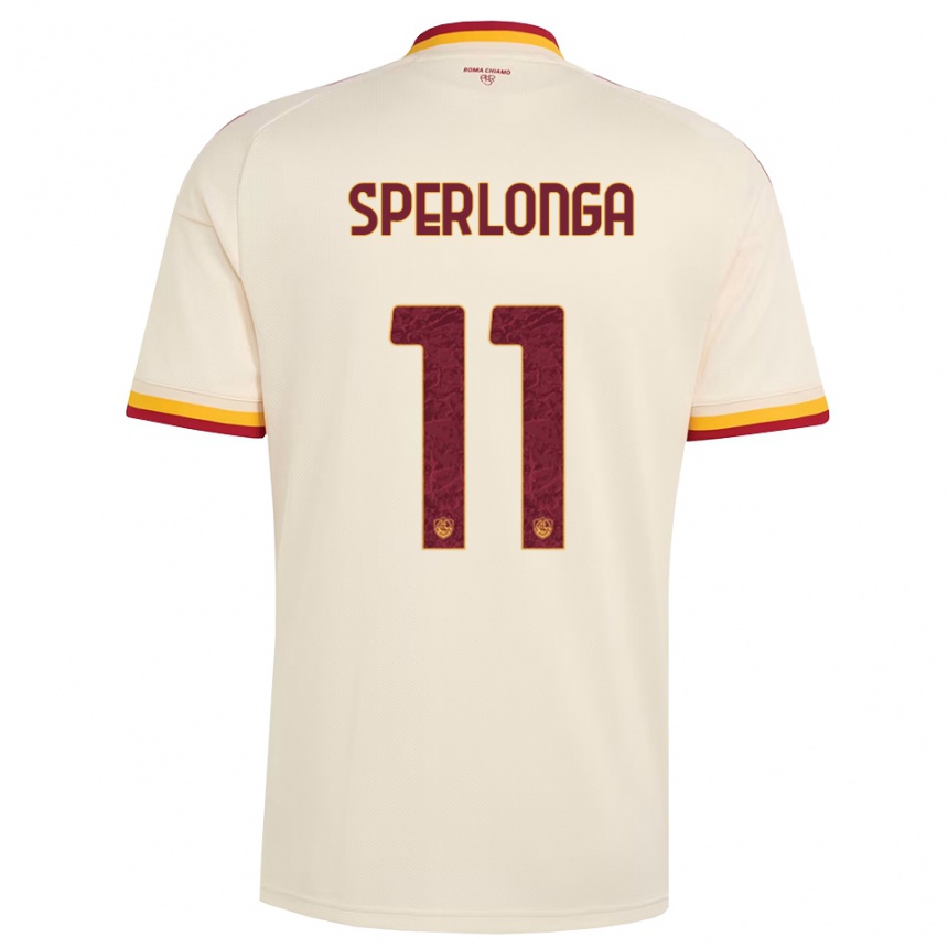 ילדים כדורגל Omar Sperlonga #11 שמפניה אדום צהוב הרחק ג'רזי 2026/27
