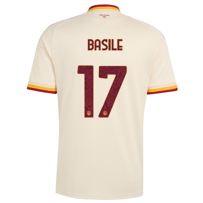 ילדים כדורגל Emmanuel Basile #17 שמפניה אדום צהוב הרחק ג'רזי 2026/27