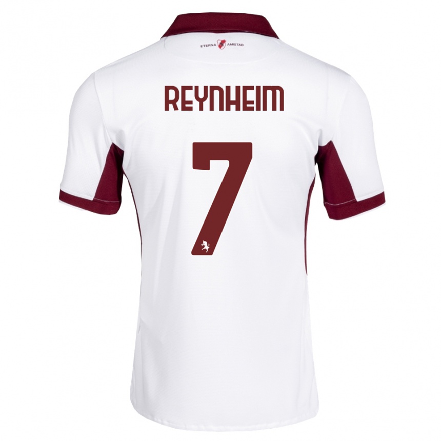 ילדים כדורגל Dávid Reynheim #7 בורדו לבן אדום הרחק ג'רזי 2026/27 ילדים כדורגל Dávid Reynheim #7 בורדו לבן אדום הרחק ג'רזי 2026/27