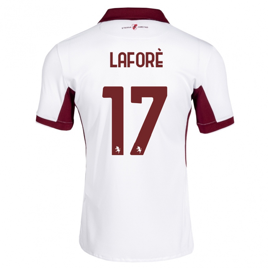 ילדים כדורגל Bladis Laforè #17 בורדו לבן אדום הרחק ג'רזי 2026/27