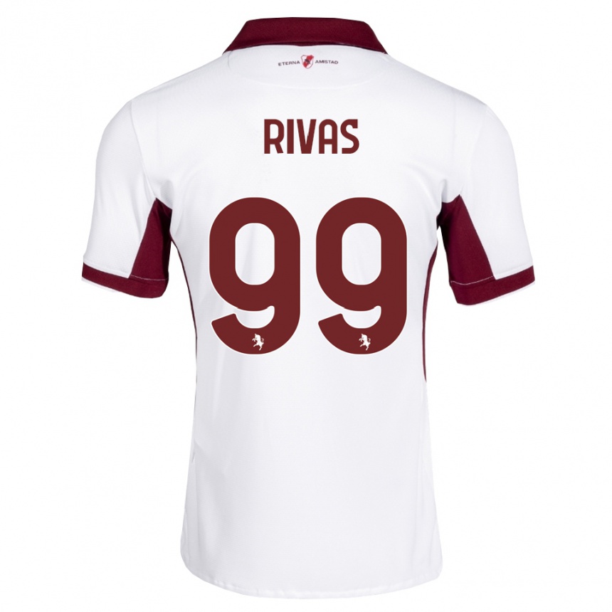 ילדים כדורגל Feder Rivas #99 בורדו לבן אדום הרחק ג'רזי 2026/27