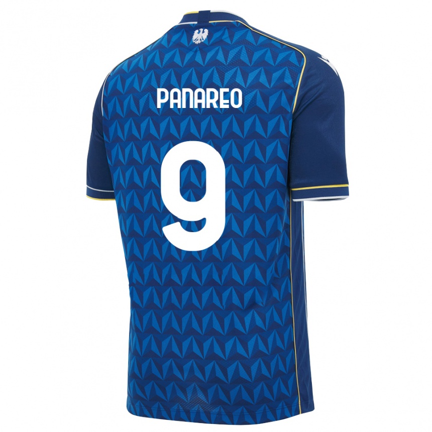 ילדים כדורגל Pierpaolo Panareo #9 כחול מלכותי כחול הרחק ג'רזי 2026/27