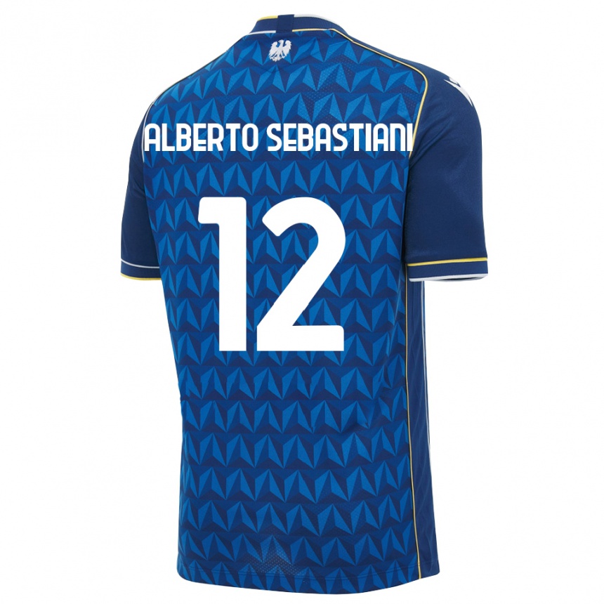 ילדים כדורגל José Alberto Sebastiani #12 כחול מלכותי כחול הרחק ג'רזי 2026/27
