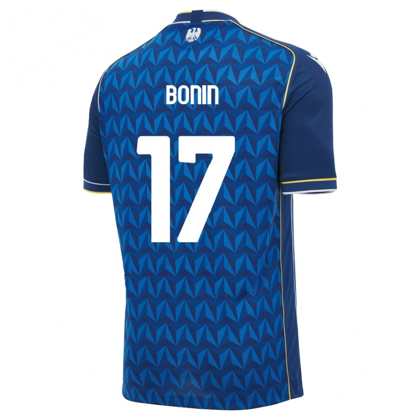 ילדים כדורגל Luca Bonin #17 כחול מלכותי כחול הרחק ג'רזי 2026/27