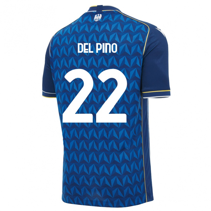 ילדים כדורגל Lorenzo Del Pino #22 כחול מלכותי כחול הרחק ג'רזי 2026/27