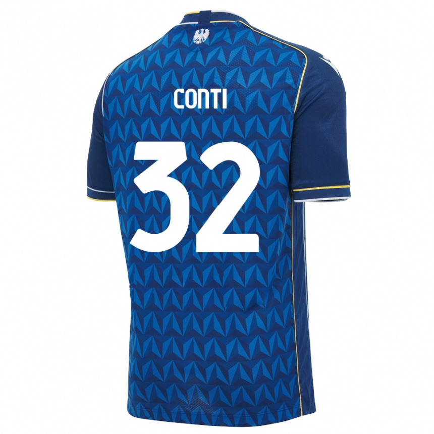 ילדים כדורגל Manuel Conti #32 כחול מלכותי כחול הרחק ג'רזי 2026/27