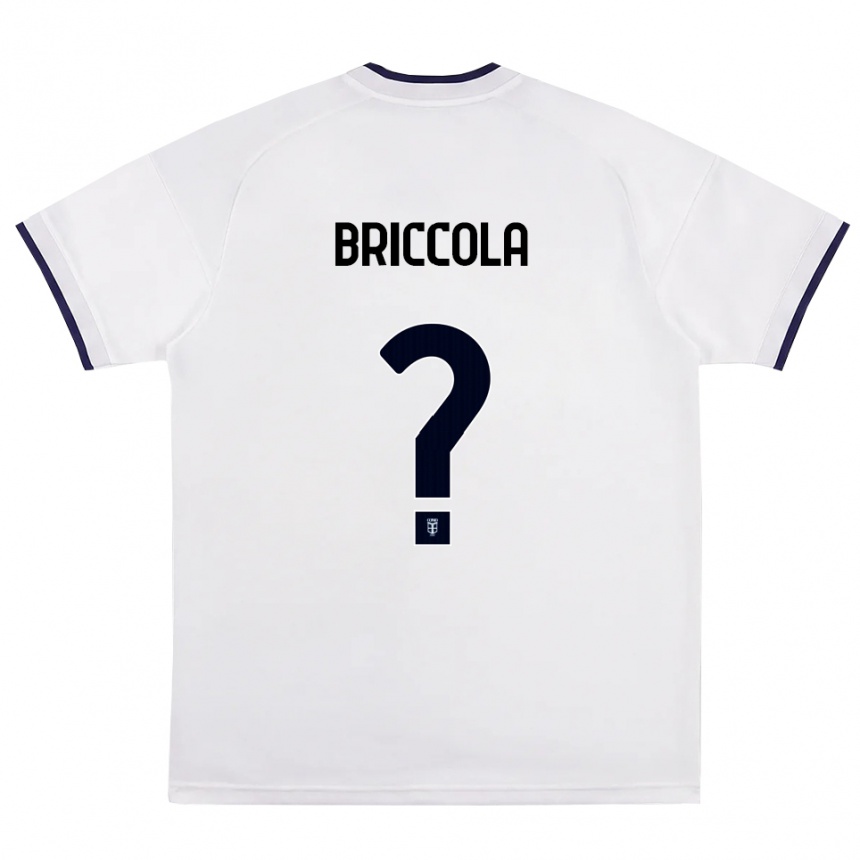 ילדים כדורגל Filippo Briccola #0 לבן אדום כחול מלכותי הרחק ג'רזי 2026/27