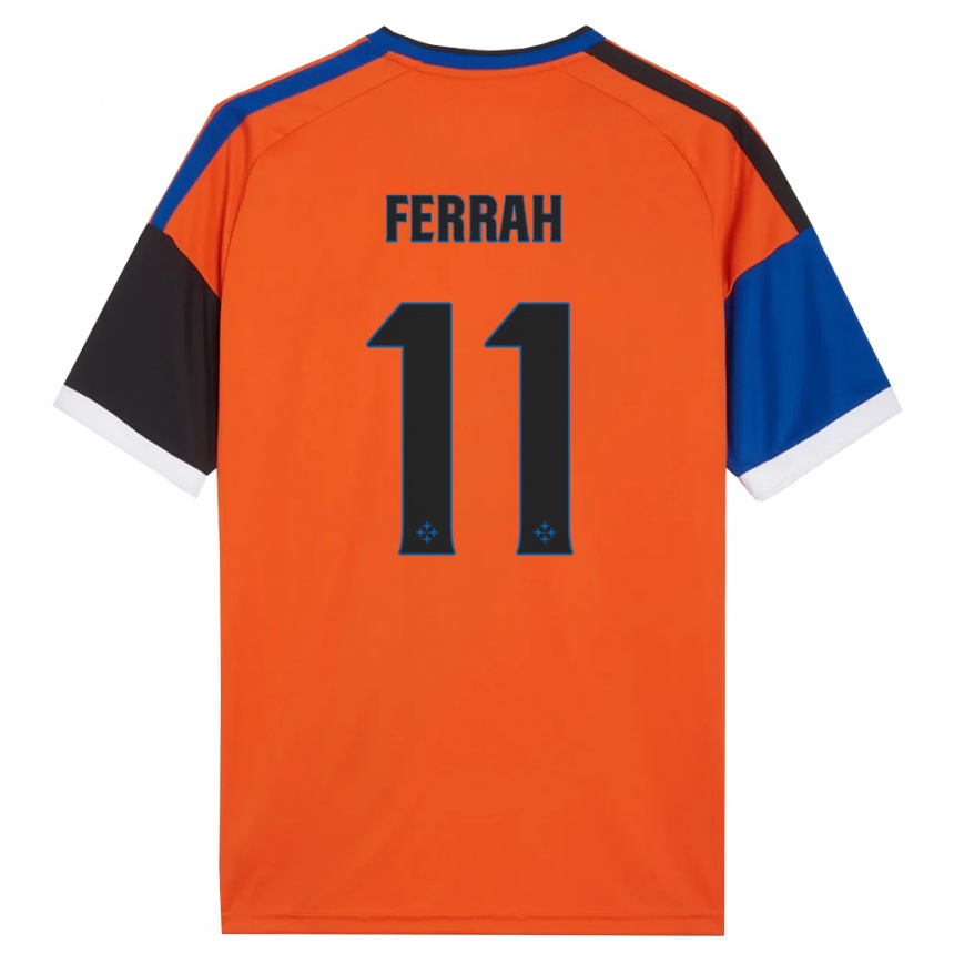 ילדים כדורגל Ichem Ferrah #11 כתום כחול שחור לבן הרחק ג'רזי 2026/27