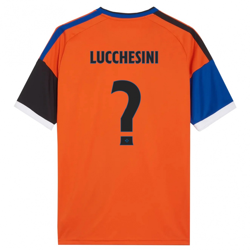 ילדים כדורגל Francesco Lucchesini #0 כתום כחול שחור לבן הרחק ג'רזי 2026/27