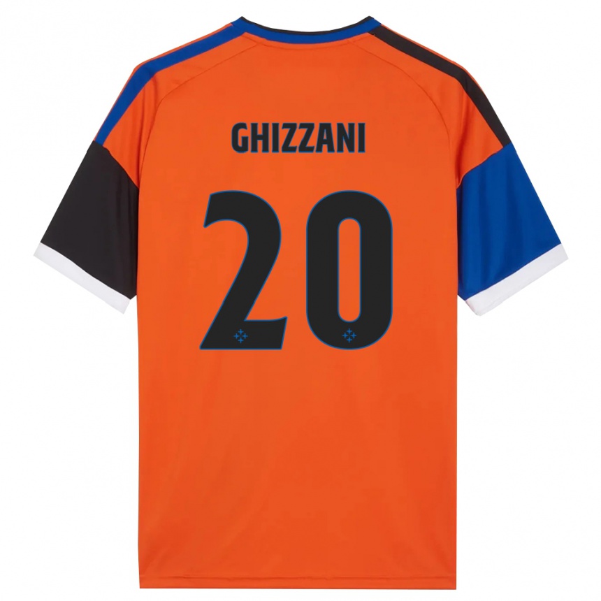 ילדים כדורגל Lapo Ghizzani #20 כתום כחול שחור לבן הרחק ג'רזי 2026/27