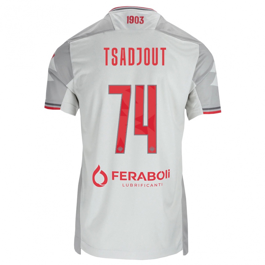 ילדים כדורגל Frank Tsadjout #74 אפור לבן אדום הרחק ג'רזי 2026/27 ילדים כדורגל Frank Tsadjout #74 אפור לבן אדום הרחק ג'רזי 2026/27
