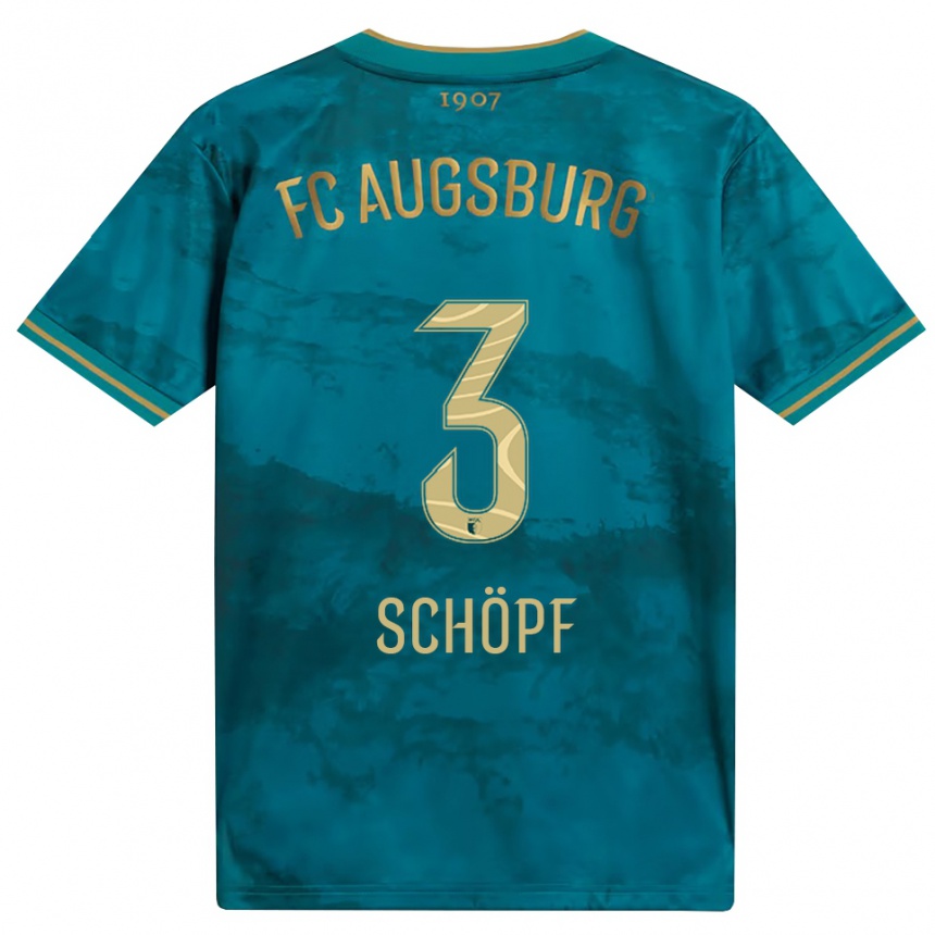 ילדים כדורגל Julia Schöpf #3 ירוק חום הרחק ג'רזי 2026/27 ילדים כדורגל Julia Schöpf #3 ירוק חום הרחק ג'רזי 2026/27
