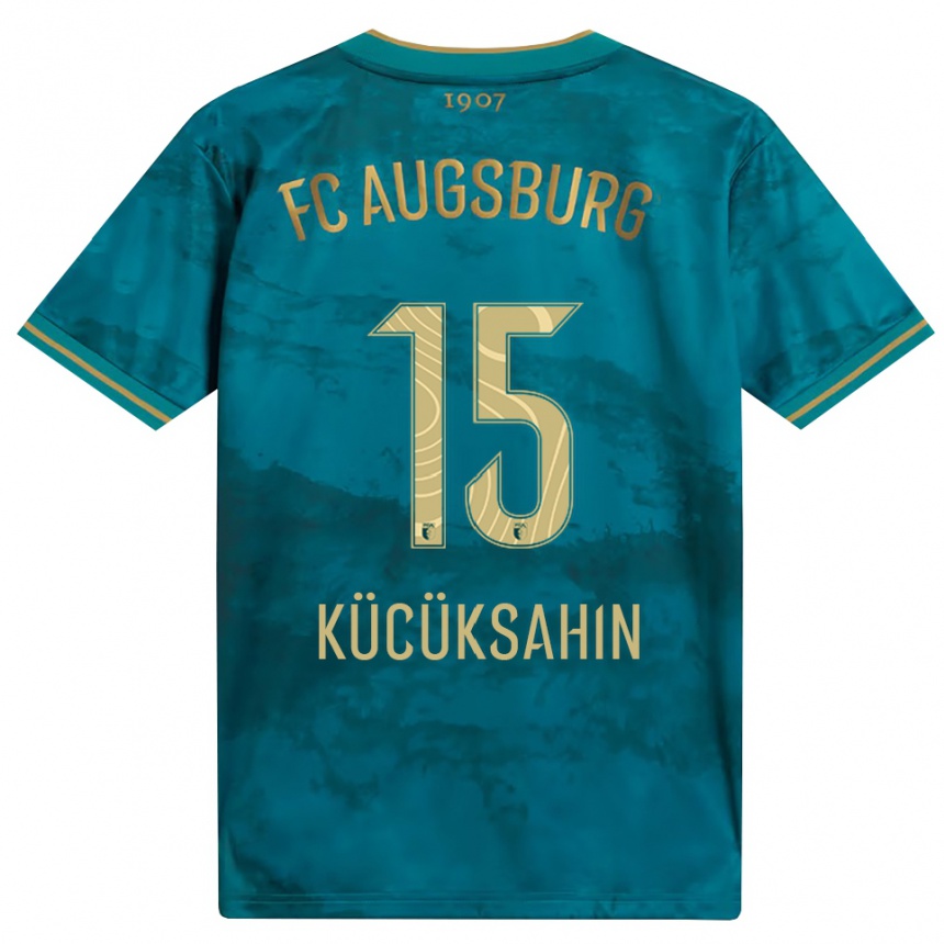 ילדים כדורגל Mahmut Kücüksahin #15 ירוק חום הרחק ג'רזי 2026/27