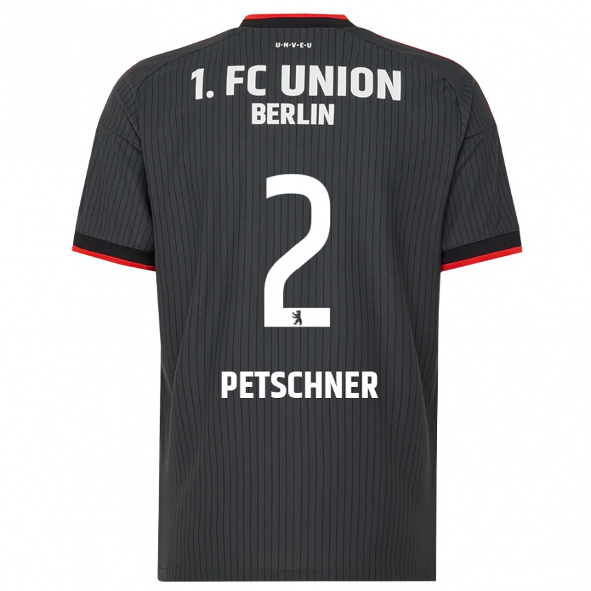 ילדים כדורגל Anton Petschner #2 שחור לבן אדום הרחק ג'רזי 2026/27