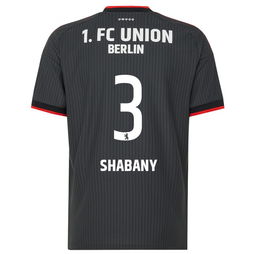ילדים כדורגל Alec Shabany #3 שחור לבן אדום הרחק ג'רזי 2026/27