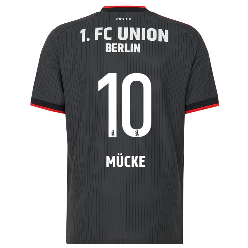 ילדים כדורגל Jonathan Mücke #10 שחור לבן אדום הרחק ג'רזי 2026/27