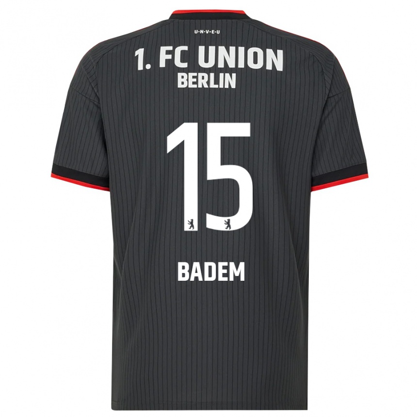 ילדים כדורגל Mert Badem #15 שחור לבן אדום הרחק ג'רזי 2026/27 ילדים כדורגל Mert Badem #15 שחור לבן אדום הרחק ג'רזי 2026/27