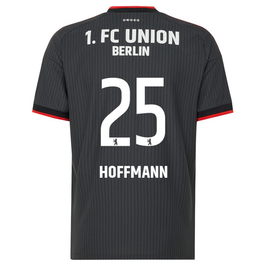 ילדים כדורגל Marwin Hoffmann #25 שחור לבן אדום הרחק ג'רזי 2026/27