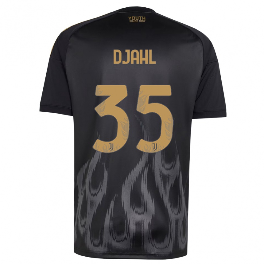 ילדים כדורגל Rayan Djahl #35 שחור חום ג'רזי קיט שלישי 2026/27 ילדים כדורגל Rayan Djahl #35 שחור חום ג'רזי קיט שלישי 2026/27